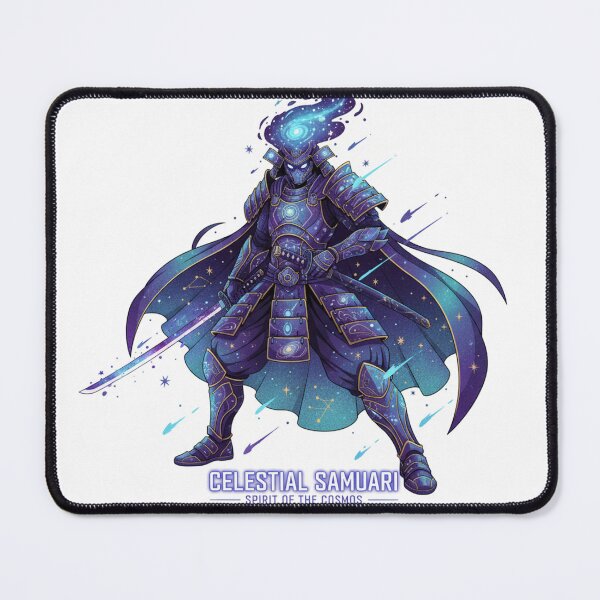 Item preview, Celestial Samurai Spirit Art | Neon Cyberpunk Warrior designed and sold by GenZFashion000.