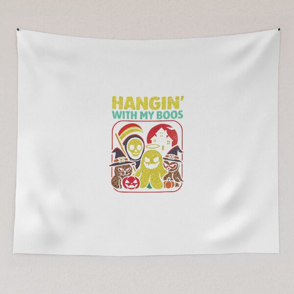 Item preview, Hangin’ With My Boos – Halloween Ghost Classic T-Shirt designed and sold by inkfluenceart.