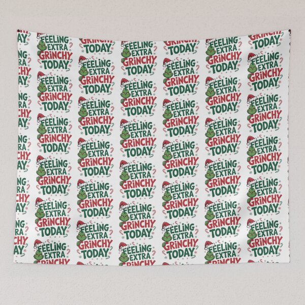 Item preview, Feeling extra grinchy today, Merry Christmas designed and sold by graphic-genie.
