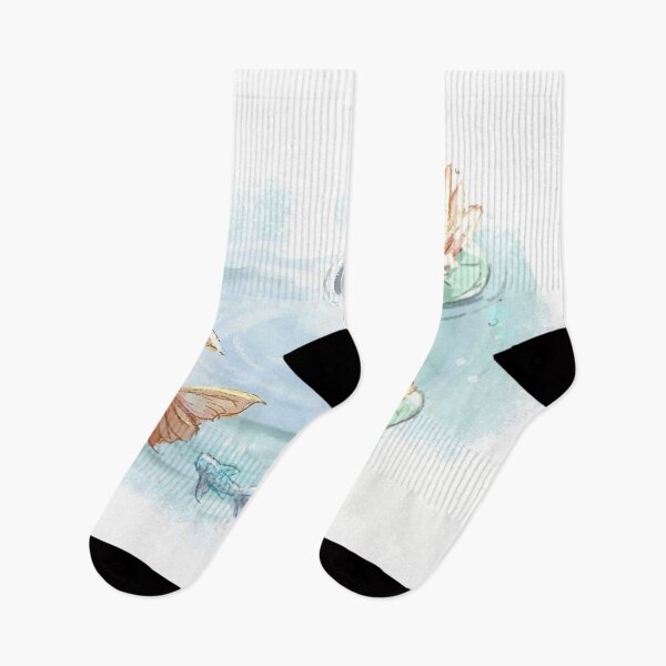 Item preview, Koi Fish Swimming with Lotus Flowers designed and sold by sarabas.