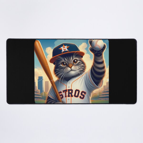 Item preview,  Astros Cat Play Baseball designed and sold by Fraerrand.