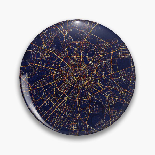 Item preview, Moscow, Russia Map - City At Night designed and sold by deMAP.