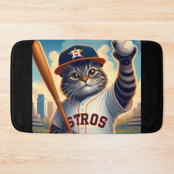 Item preview,  Astros Cat Play Baseball designed and sold by Fraerrand.