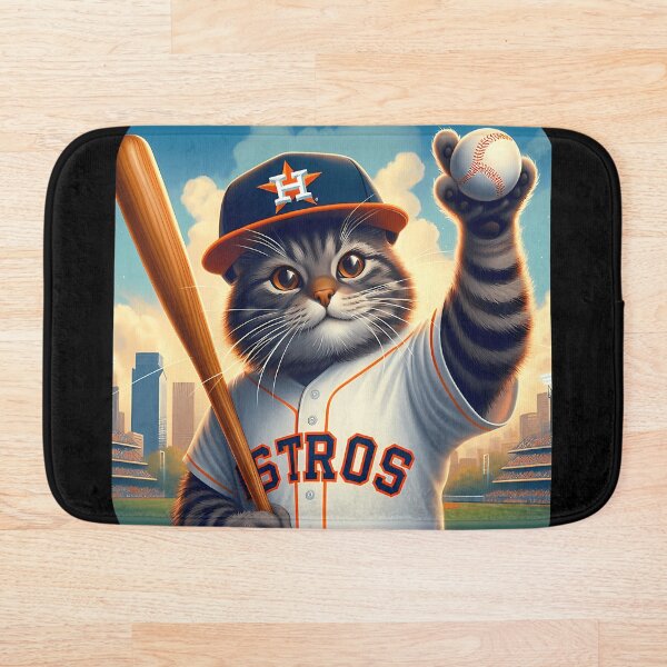 Item preview, Los Astros Cat juegan béisbol designed and sold by Fraerrand.
