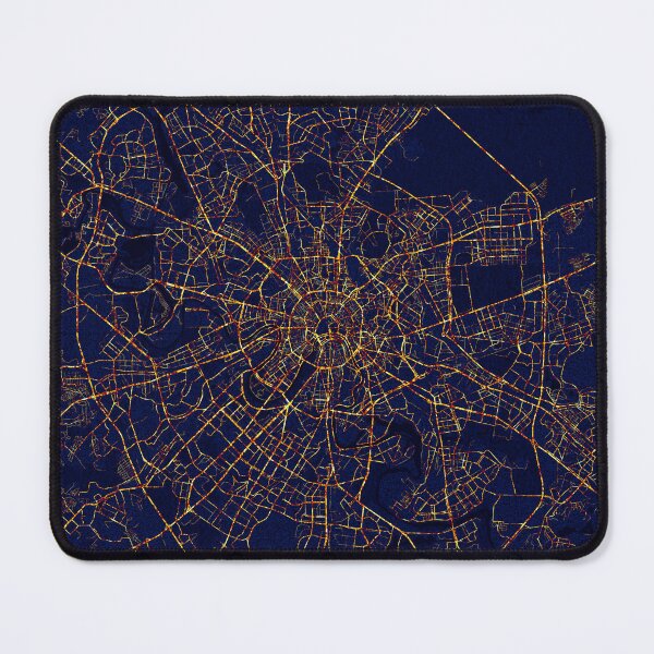 Item preview, Moscow, Russia Map - City At Night designed and sold by deMAP.