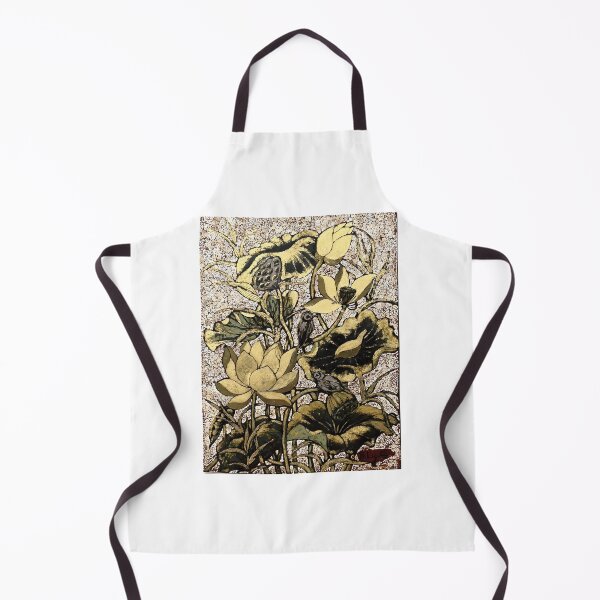 Item preview, 27 Golden Lotus with Birds – Nature Harmony on Textured Background designed and sold by tassimtixhie.