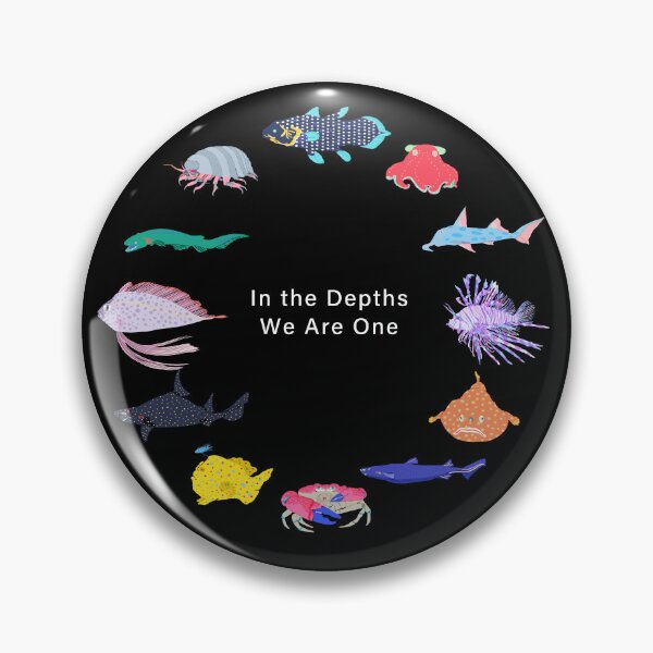 Item preview, Colorful Deep Sea Creatures Circle Design | Unique Ocean Life Art designed and sold by Kyotsube.