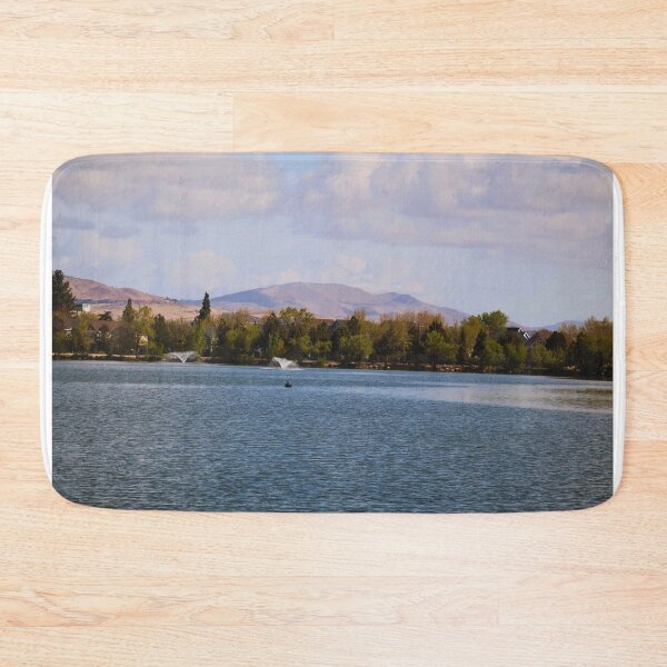 Item preview, Peaceful Lake with Distant Mountains designed and sold by Phakade's Photos.