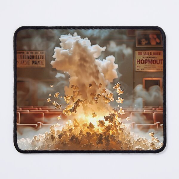 Item preview, A mesmerizing 3D-rendered scene of a single popcorn kernel explosively bursting open designed and sold by CheerForGoods.