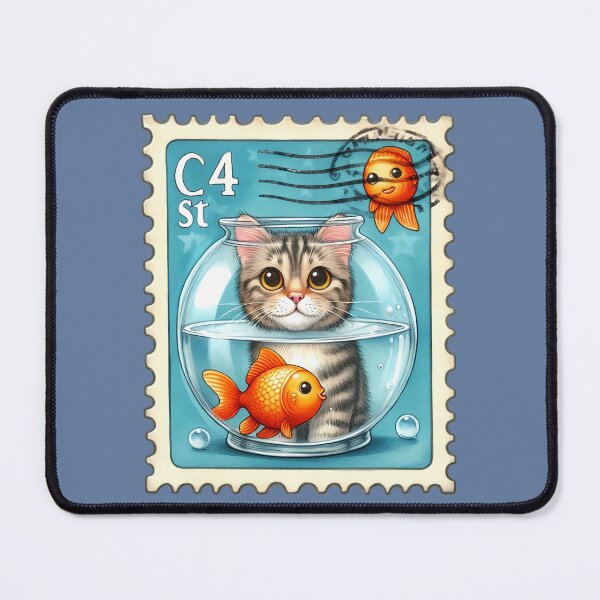 Item preview, Smiling cat in an aquarium designed and sold by Astralia.