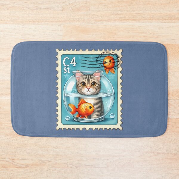 Item preview, Smiling cat in an aquarium designed and sold by Astralia.