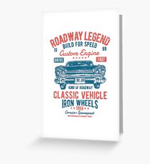 Cars | Classic Cars | Vintage Cars | American Muscle | American Cars Greeting Card