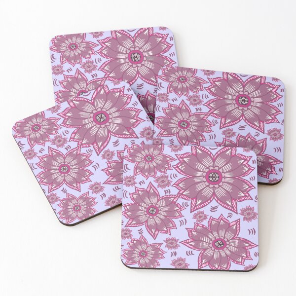 Item preview, Retro Colorful Abstract Flowers Pattern | Cute flowers design designed and sold by Swati's Digital Den.