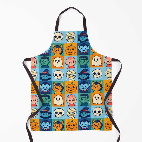 Item preview, Cute Halloween Characters Seamless Pattern Design designed and sold by UniqueDesign751.