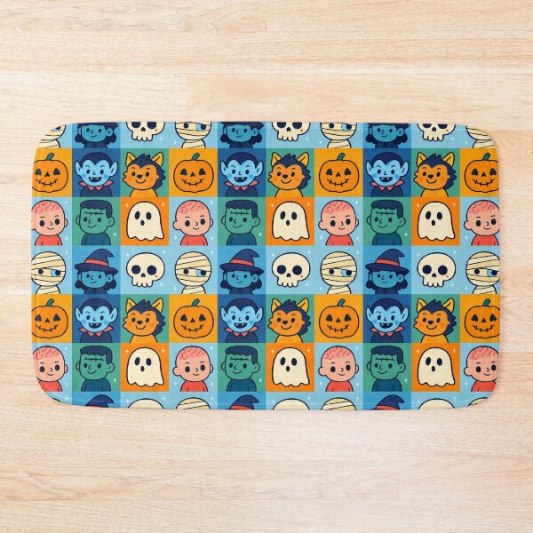 Item preview, Cute Halloween Characters Seamless Pattern Design designed and sold by UniqueDesign751.