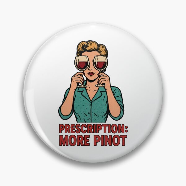 Item preview, Prescription: More Pinot - Funny Retro Wine Lover Pop Art Design designed and sold by inkoutninja.