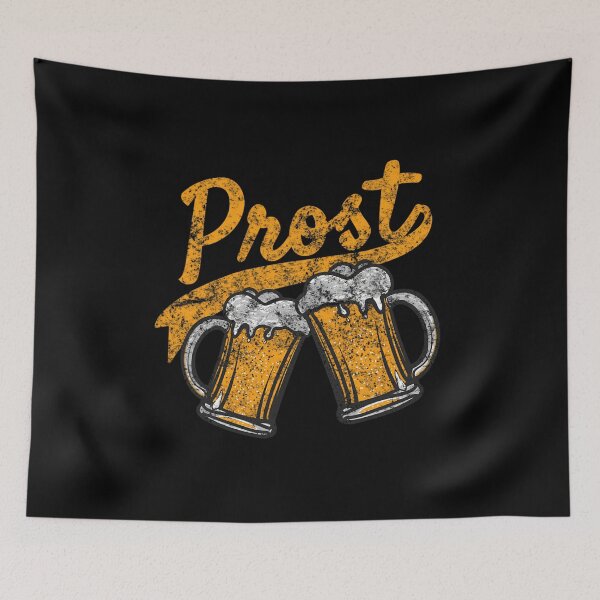 Artikelvorschau, Deutsches Prost Prost Bier trinken Distressed Design entworfen und verkauft von xpgokbwznuo69.