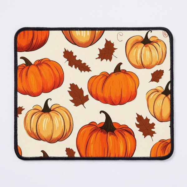Item preview, Halloween Pumpkin Designs Pattern With Autumn Leaves Accents designed and sold by DEC02.