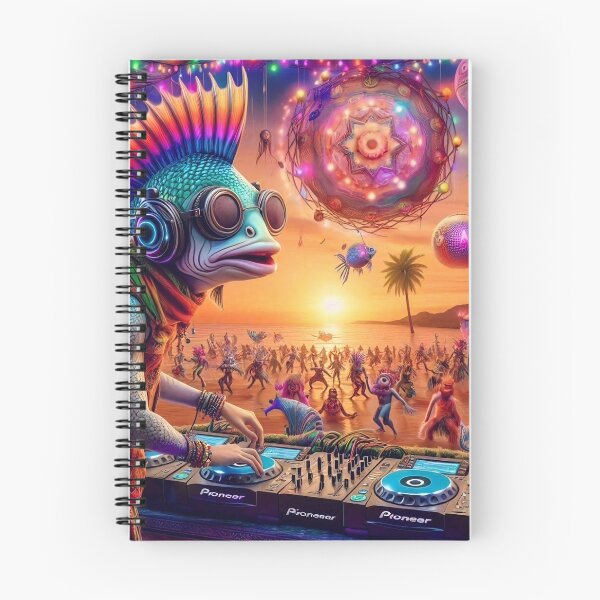 Item preview, The Deep Sea DJ: Psychedelic Sunset Beach Party designed and sold by Dominik1994.