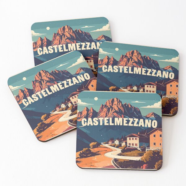 Item preview, Castelmezzano – Vintage Retro Poster, Basilicata Italy designed and sold by Klysztof.