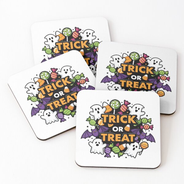 Item preview, Trick or Treat Yo’ Self Typography – Halloween Candy Lettering Design designed and sold by Authentic-Merch.