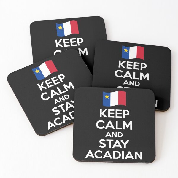 Item preview, Acadian Pride Keep Calm and Stay Acadian Flag Heritage designed and sold by TheTrendsDesk.