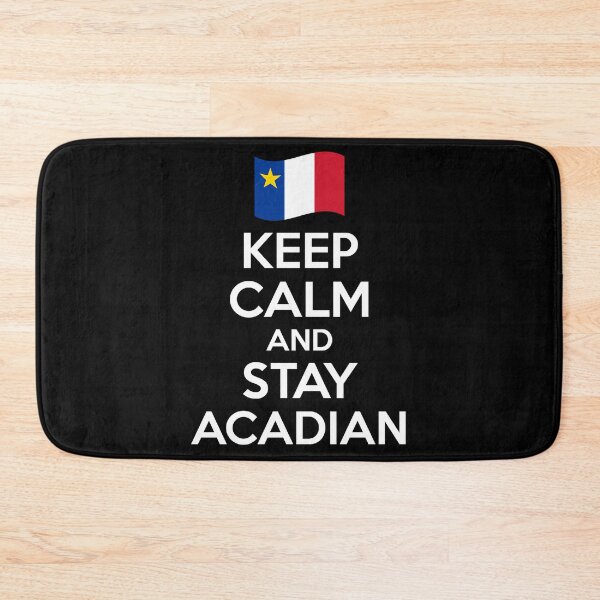 Item preview, Acadian Pride Keep Calm and Stay Acadian Flag Heritage designed and sold by TheTrendsDesk.
