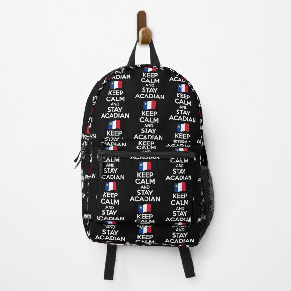 Item preview, Acadian Pride Keep Calm and Stay Acadian Flag Heritage designed and sold by TheTrendsDesk.