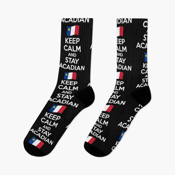 Item preview, Acadian Pride Keep Calm and Stay Acadian Flag Heritage designed and sold by TheTrendsDesk.
