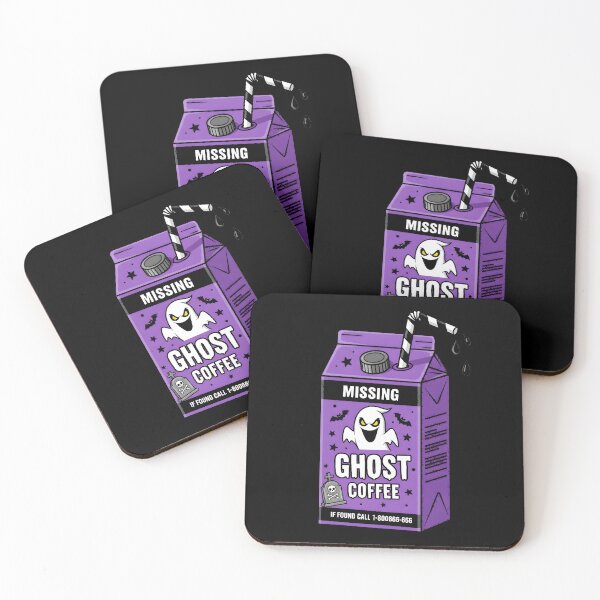 Item preview,  Ghost Coffee – Spooky Purple Cartoon Carton designed and sold by AV.