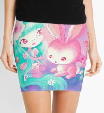 Pink Bunny Love Mini Skirt