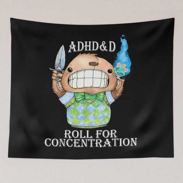 Item preview, ADHD&amp;D Roll For Concentration Funny Apparel 	1	 designed and sold by qdvbomznb46.