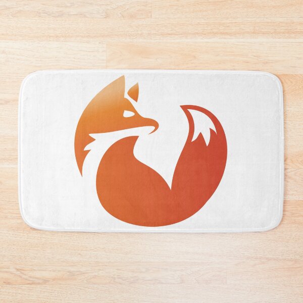 Item preview, Minimalist Orange Fox Curled Up Logo Design designed and sold by Ramya designs .