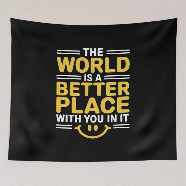 Item preview, The World Is A Better Place With You In It Mental Health designed and sold by BlackStars3Neon.