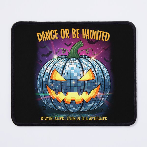 Item preview, Dance or Be Haunted – Spooky Disco Pumpkin designed and sold by Tiny-roar-studio.