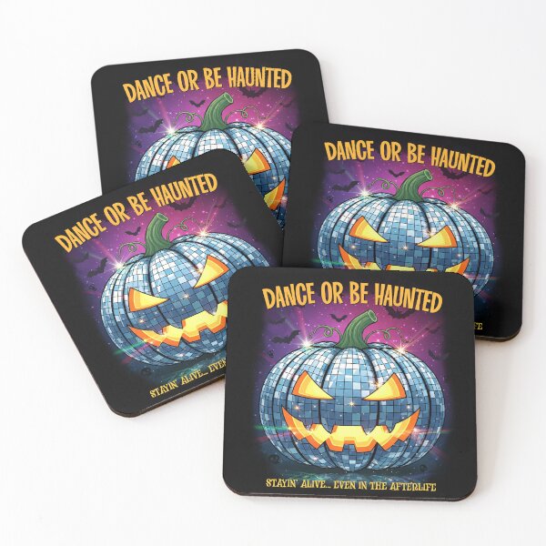 Item preview, Dance or Be Haunted – Spooky Disco Pumpkin designed and sold by Tiny-roar-studio.