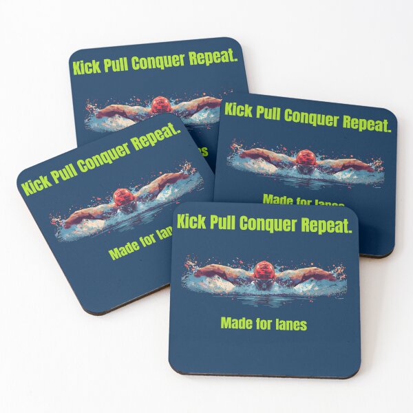 Item preview, Kick Pull Conquer Repeat – Swimming Shirt / Gift for Swimmers designed and sold by endurothreads.