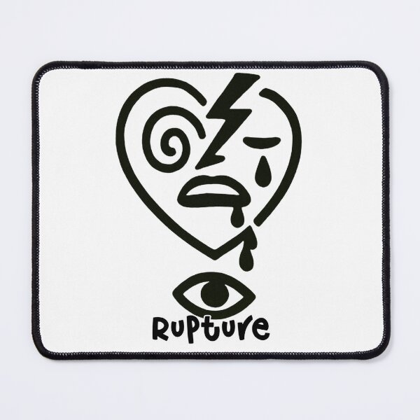 Item preview, Rupture Glyph Mythology Healing Black Line Design designed and sold by CottonandQuill.