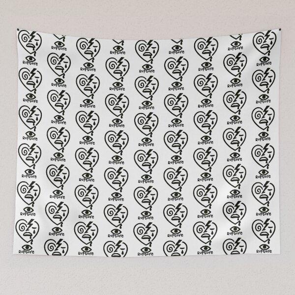 Item preview, Rupture Glyph Mythology Healing Black Line Design designed and sold by CottonandQuill.