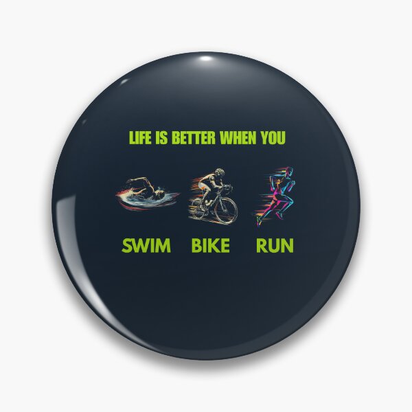 Item preview, Life Is Better When You Swim Bike Run – Triathlon Shirt / Gift for Triathletes designed and sold by endurothreads.