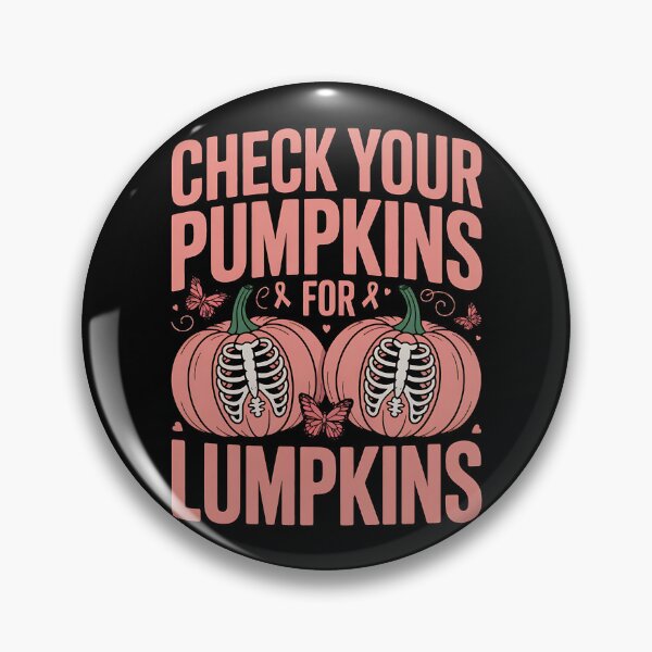 Item preview, Check Your Pumpkins Breast Cancer Awareness Halloween designed and sold by BakeryDozen.