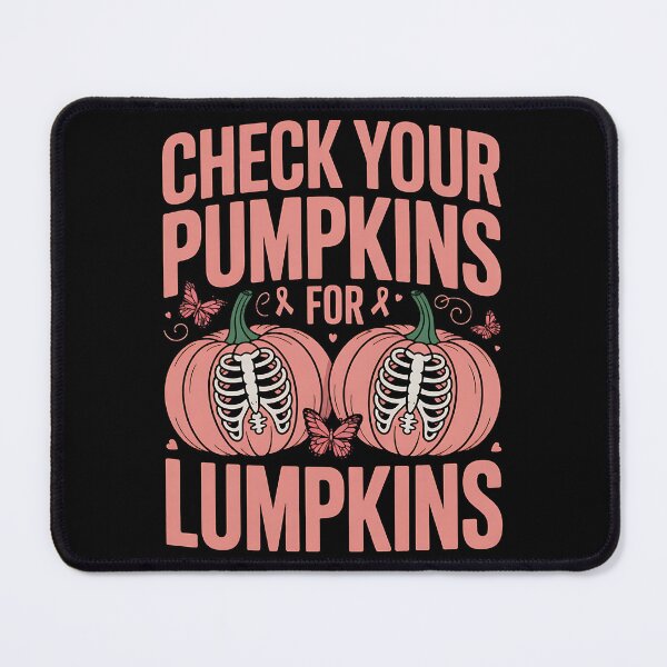 Item preview, Check Your Pumpkins Breast Cancer Awareness Halloween designed and sold by BakeryDozen.