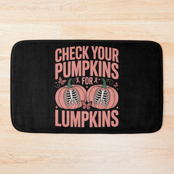 Item preview, Check Your Pumpkins Breast Cancer Awareness Halloween designed and sold by BakeryDozen.