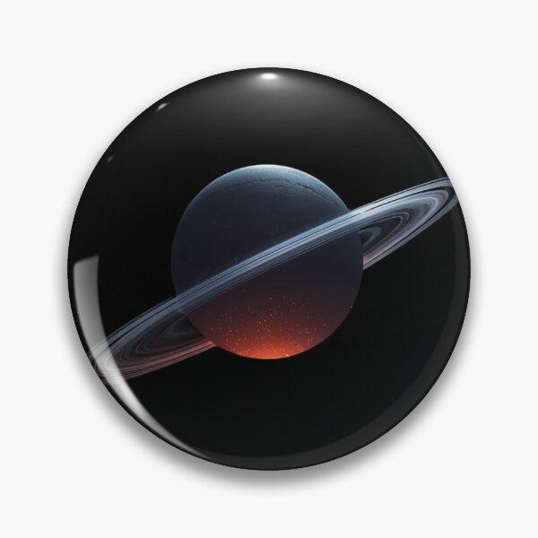 Artikelvorschau, Epischer kosmischer Saturnplanet – Sci-Fi-Digital-Weltraumkunst mit Ringen und Sternenfackeln entworfen und verkauft von PixelVibe782.