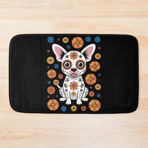 Item preview, Chihuahua Dog Wearing Sugar Skull Skeleton Halloween Costume designed and sold by BakeryDozen.