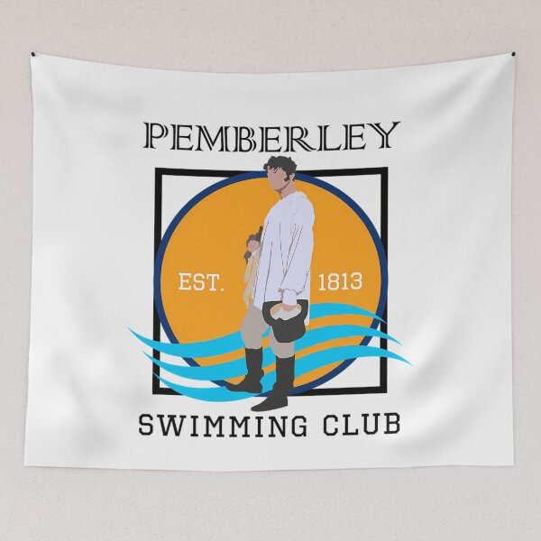 Item preview, Pemberley Swimming Club Est. 1813 - Pride And Prejudice BLACK  	 designed and sold by hknqxony45.