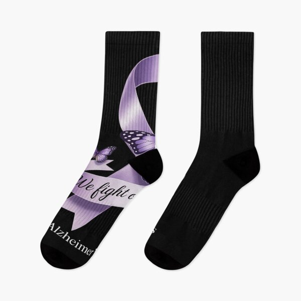 Item preview, We Fight Only Together Purple Ribbon Alzheimer's Awareness designed and sold by PeteHomenick.
