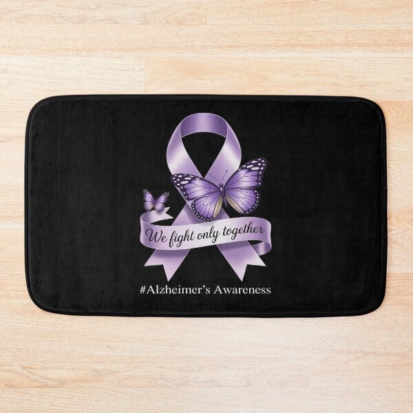 Item preview, We Fight Only Together Purple Ribbon Alzheimer's Awareness designed and sold by PeteHomenick.