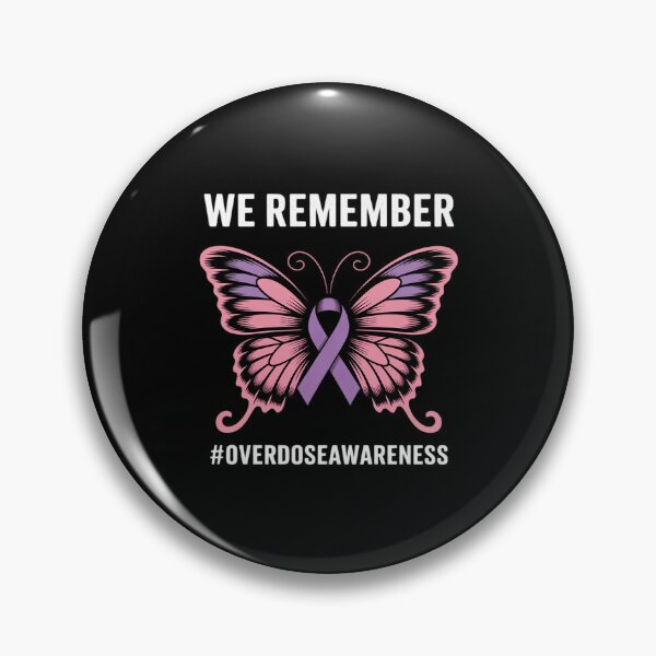 Item preview, We Remember Overdose Awareness Day Purple Ribbon designed and sold by PeteHomenick.