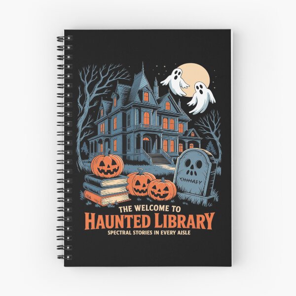 Item preview, Welcome To The Haunted Library Book Lovers Halloween designed and sold by PeteHomenick.